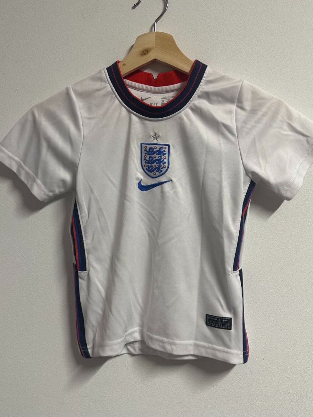 England Home Soccer Futbol Nike Jersey World Cup White Toddler Size 18
